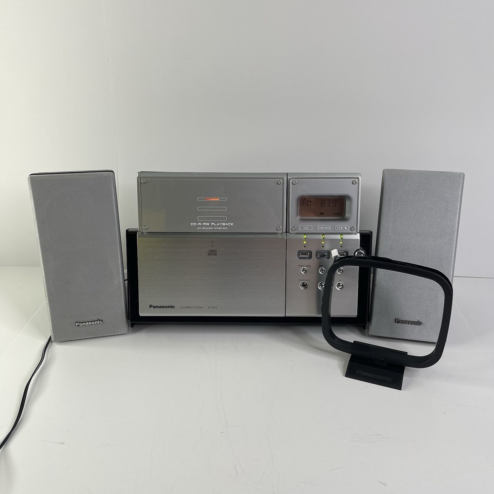 Panasonic SC-EN5 Compact Stereo System CD Player Radio Speakers Tested 00s